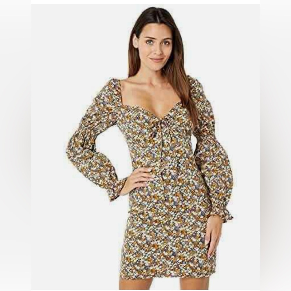 Clarissa Mini Floral Dress In Vintage Floral